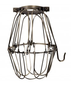 Satco 90/1919 BULB CAGE DARK ANTIQUE Wire Light Bulb