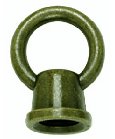 Satco 90/203 Satco 90-203 1 inch Antique Brass Finish Female Loop