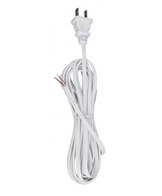 Satco 90/2033 12 FT WHITE 18/2 SPT-1 CORD SE Wire Light Bulb