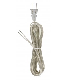 Satco 90/2037 12 FT. SILVER SPT-1 Wire Light Bulb