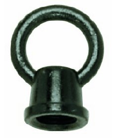 Satco 90/205 Satco 90-205 1 inch Black Finish Female Loop