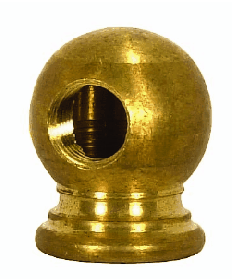 Satco 90/2176 Satco 90-2176 7/8" x 1-1/16" 1/4IP x 1/8IP Unfinished Brass Ball