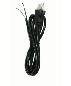 Satco 90/2243 Black 15FT 18/3 SVT 105C 3 Prong Molded Plug