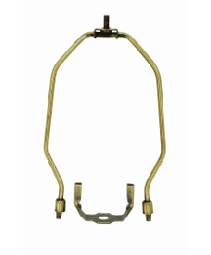 Satco 90/2265 Satco 90-2265 7 inch Antique Brass Finish Heavy Duty Harp with 1/8IP Saddle