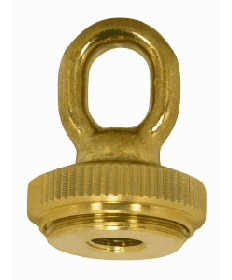 Satco 90/2298 | Unfinished Heavy Duty Cast Brass Screw Collar Loop w/Ring1/4IP