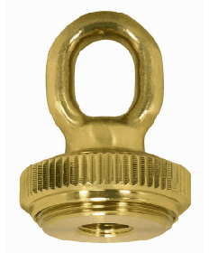 Satco 90/2299 Satco 90-2299 Polished and Lacquered 1/4IP Heavy Duty Cast Brass Screw Collar w/Ring