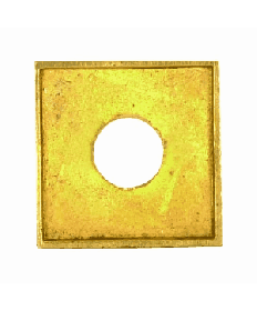 Satco 90/2318 Satco 90-2318 3/4" Polished Solid Brass Square Check Ring