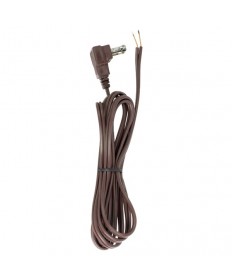 Satco 90/2324 Brown 8FT 18/2 SPT-2 Molded Plug Flat Plug Cord Set