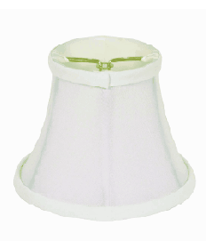 Satco 90/2360 Satco 90-2360 White Shantung Clip On Shade