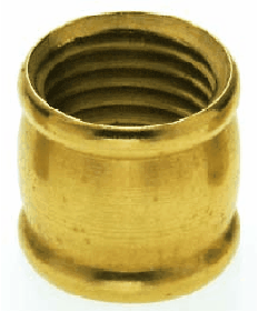 Satco 90/241 Satco 90-241 1/2" Long 1/4IP Burnished And Lacquered Brass Coupling