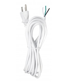 Satco 90/2415 15FT #18/3 SVT105 WHITE CORD 1250 Watts Wire Light Bulb