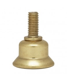 Satco 90/2458 Steel Lamp Riser 1/4-27 Brass Plated 1/2"