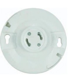 Satco 90/2467 Satco 75 Watt-250 Volt Keyless White Phenolic GU24 Ceiling Receptacle