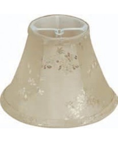 Satco 90/2487 Clip On Shade French Beige Flower Silk