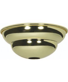 Satco 90/2491 Satco Polished Brass Finish Heavy 2-Step Canopy