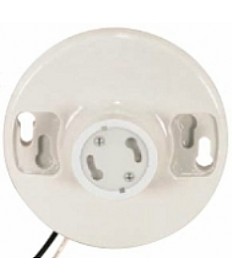 Satco 90/2580 Satco 75W-250V Keyless White Porcelain GU24 Ceiling Receptacle