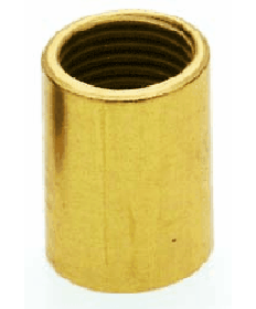 Satco 90/332 Satco 90-332 1/2" Long 1/8IP Burnished And Lacquered Brass Coupling