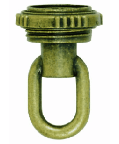 Satco 90/336 Satco 90-336 Antique Brass Finish 1/4IP Screw Collar Loop