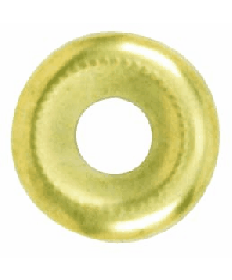 Satco 90/388 Satco 90-388 1-1/8" Brass Plated Beaded Steel Check Ring