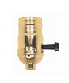 Satco 90/421 BRITE GILT MEDIUM BASE SOCKET E26 250 Watts 250 Volts Sockets &