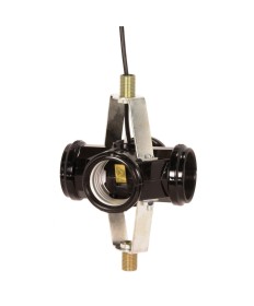 Satco 90/464 4 Light Cluster Socket Medium Base E26 Black Phenolic w/ 12" inch Leads Light Socket