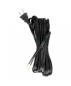 Satco 90/498 Lamp Cord with Plug 20 Ft. Black 18/2 105C SPT-2 Lamp Cord Set w/Molded Plug Lamp part
