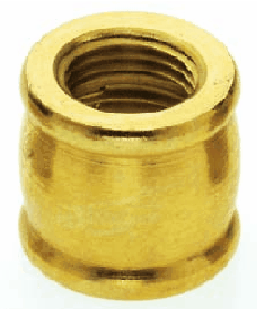 Satco 90/623 Satco 90-623 1/2" Long 1/4IP Female x 1/8IP Female Burnished And Lacquered Brass Coupling