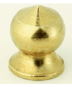 Satco 90/652 Satco 90-652 Brass Burnished and Lacquered 8/32 Brass Pear Knob