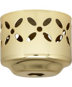 Satco 90/657 2 3/4 BRASS PLTD COV 3 ARMS Canopies & Glass Holders