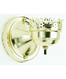 Satco 90/709 Satco 90-709 3 inch Brass Finish w/Bottom Turn Knob