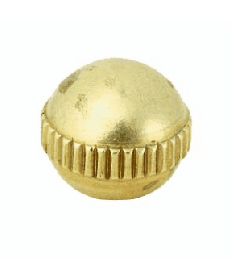 Satco 90/711 Satco 90-711 3/8" Burnished and Lacquered Knurled Brass Ball