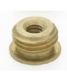 Satco 90/761 Satco 90-761 1/8Mx8/32F w/Shoulder Unfinished Brass Reducing Bushing