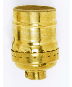 Satco 90/871 Satco 90-871 660W-250V Short Keyless Brass 1/8IP Cap w/Set Screw Medium Base Socket