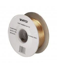 Satco 93/133 22/2 CLEAR GOLD WIRE 250 FT. Wire Light Bulb