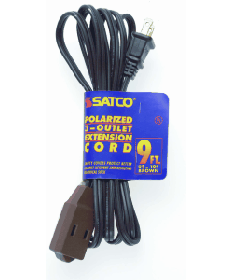 Satco 93/193 Satco 93-193 6FT Brown 16/2 SPT2 Extension Cord