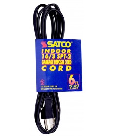 Satco 93/5043 6' 16/3 SPT-2 GARBAGE DISPOSAL 1625 Watts Wire Light