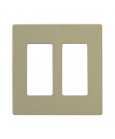Satco 96/222 CLARO 2 GANG WALLPLATE IV Switches & Accessories Light