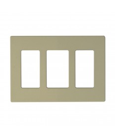 Satco 96/322 CLARO 3 GANG WALLPLATE IV Switches & Accessories Light