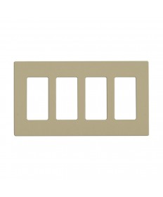 Satco 96/422 CLARO 4 GANG WALLPLATE IV Switches & Accessories Light