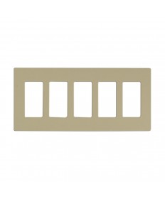 Satco 96/522 CLARO 5 GANG WALLPLATE IV Switches & Accessories Light