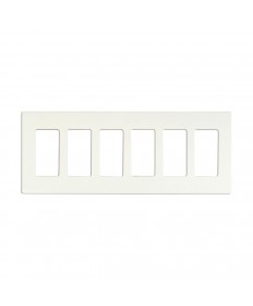 Satco 96/621 CLARO 6 GANG WALLPLATE WH Switches & Accessories Light