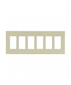 Satco 96/623 CLARO 6 GANG WALLPLATE AL Switches & Accessories Light