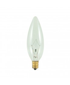 Bulbrite 480025 | 25 Watt Incandescent B10 Torpedo Chandelier Bulb