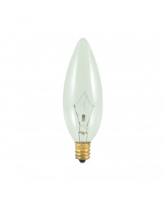 Bulbrite 480060 | 60 Watt Incandescent B10 Torpedo Chandelier Bulb