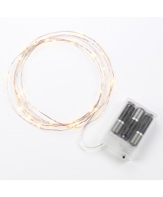 Bulbrite 810061 | Indoor LED Starry String Lights, 10' Silver Wire