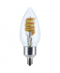 Satco S11242 4W E12 LED Light Bulb RGB and Tunable White RGB and