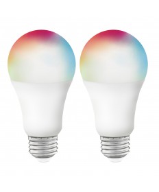 Satco S11253 Satco A19 LED Bulb 9.5 Watt 120 Volts RGB & Tunable White (2 Pack) Satco Starfish