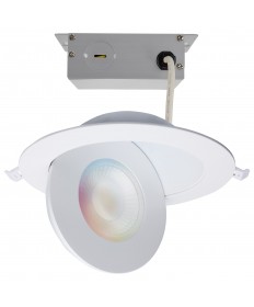 Satco S11295 15W Integrated Recessed Fixture Warm to Cool White/Color