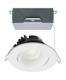 Satco S11624R1 12W Integrated Recessed Fixture Warm White to Natural