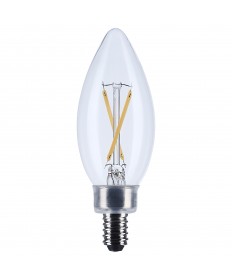 Satco S12490 3W E12 LED Light Bulb Warm / Soft White Warm / Soft White